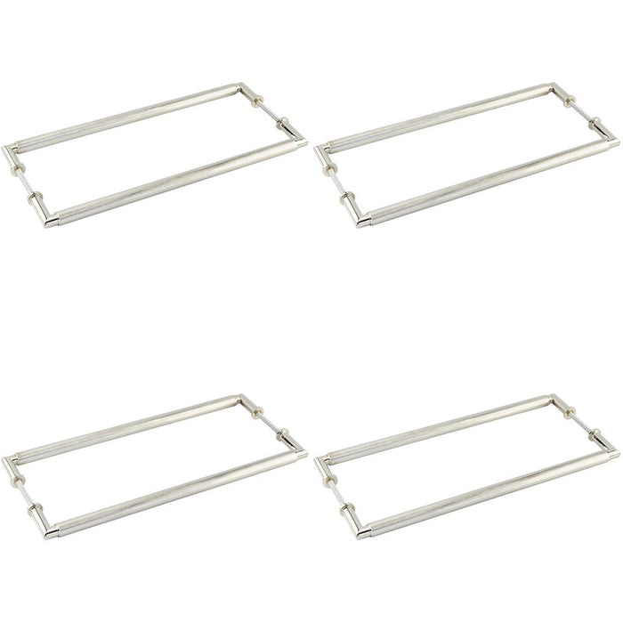 PACK Stylish 425mm Back Back Pull Handle Polished Nickel Finish Door Handle