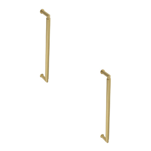 PACK Elegant Satin Brass Pull Handle 425mm Durable Stylish Design Door Handle (1)