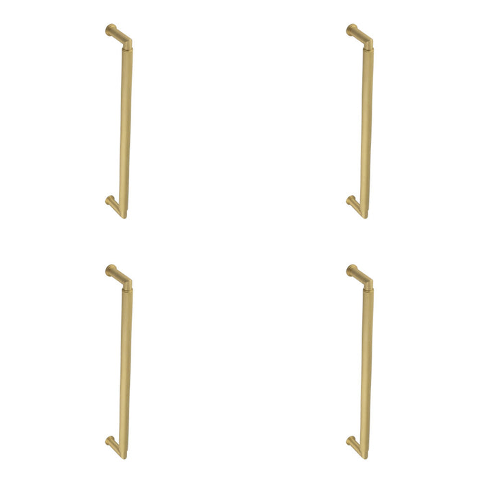 PACK Elegant Satin Brass Pull Handle 425mm Durable Stylish Design Door Handle