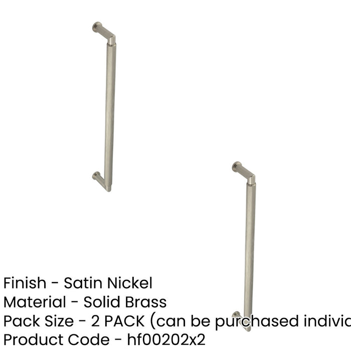 PACK Stylish Satin Nickel Pull Handle 425mm Doors Door Handle (1)-1