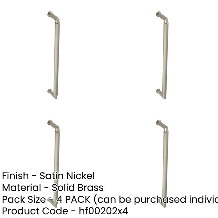 PACK Stylish Satin Nickel Pull Handle 425mm Doors Door Handle-1
