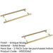 PACK Antique Brass Pull Handle 425mm Elegant Durable Door Handle (1)-1