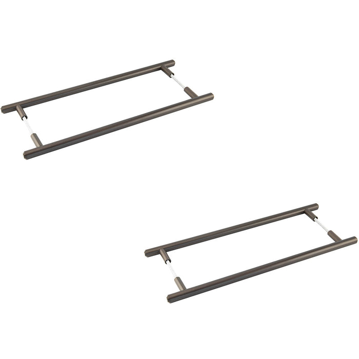 PACK Elegant 425mm Dark Bronze Pull Handle Modern Homes Door Handle (1)