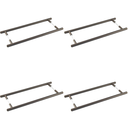 PACK Elegant 425mm Dark Bronze Pull Handle Modern Homes Door Handle