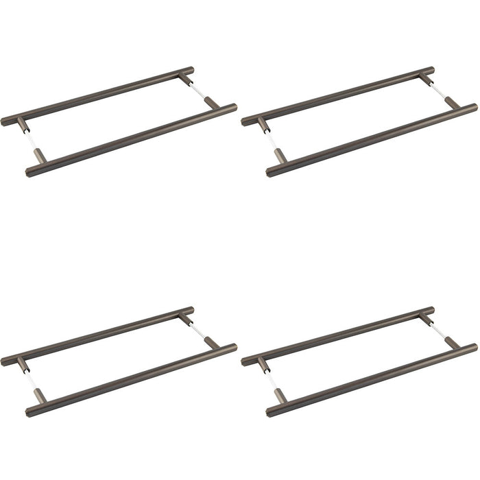 PACK Elegant 425mm Dark Bronze Pull Handle Modern Homes Door Handle