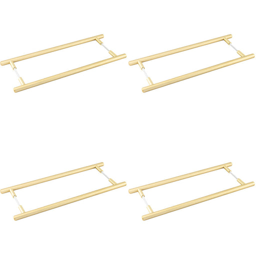 PACK Satin Nickel Pull Handle 425mm Stylish Home Enhancements Door Handle