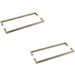 PACK Antique Brass Pull Handle 425mm Cabinets Doors Door Handle (3)