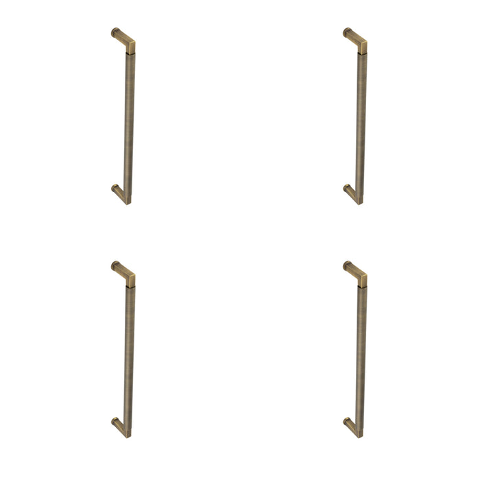 4 PACK Antique Brass Pull Handle 425mm for Cabinets and Doors - Door Handle
