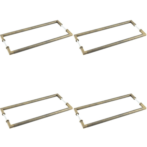 PACK Antique Brass Pull Handle 425mm Cabinets Doors Door Handle (1)