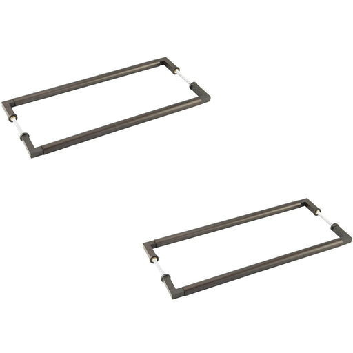 PACK Elegant Dark Bronze Pull Handle 425mm Cabinets Door Handle (1)