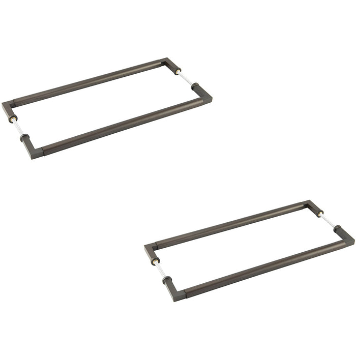 PACK Elegant Dark Bronze Pull Handle 425mm Cabinets Door Handle (1)