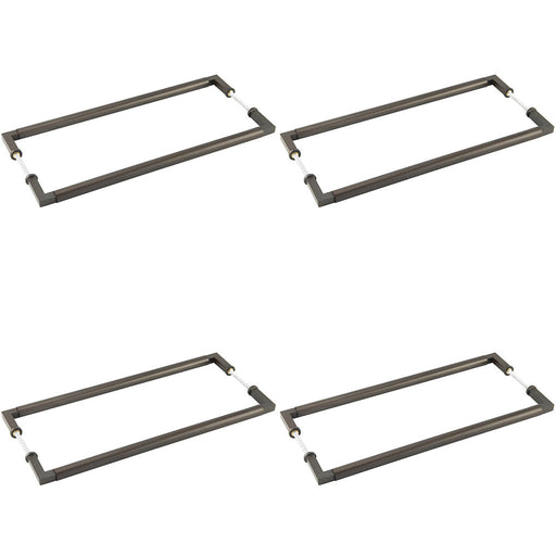 PACK Elegant Dark Bronze Pull Handle 425mm Cabinets Door Handle