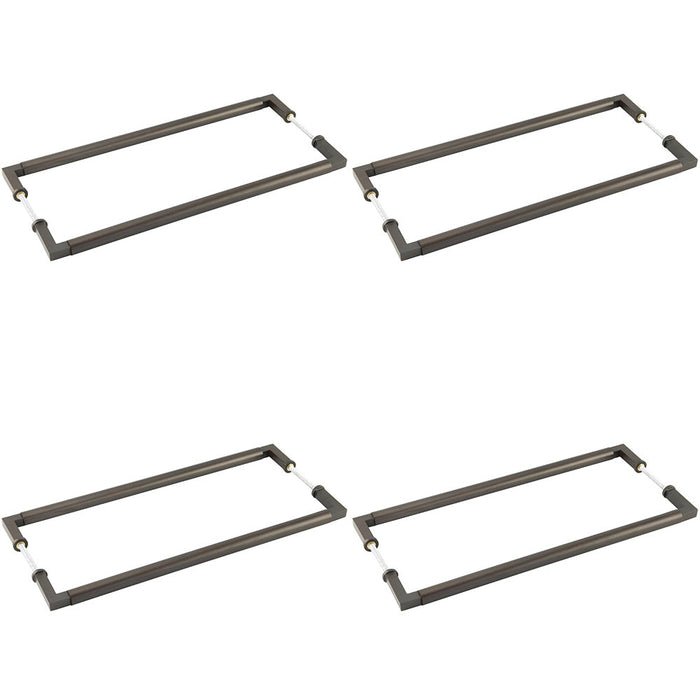 PACK Elegant Dark Bronze Pull Handle 425mm Cabinets Door Handle