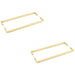 PACK Satin Brass Pull Handle 425mm Cabinets Doors Door Handle (1)