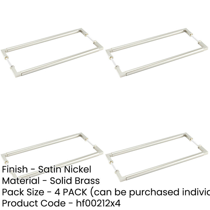 PACK Premium Satin Nickel Pull Handle 20mm Cabinets Doors Door Handle-1