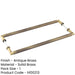 Elegant 425mm Antique Brass Pull Handle Modern Interiors Door Handle-1