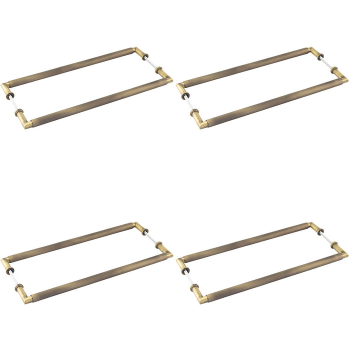 PACK Elegant 425mm Antique Brass Pull Handle Modern Interiors Door Handle