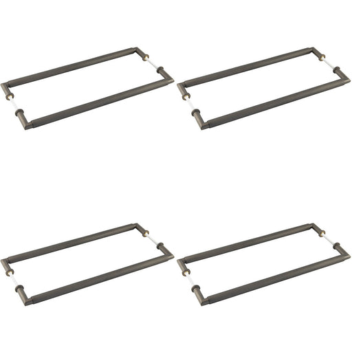 PACK Elegant Dark Bronze Pull Handle 425mm Modern Home Design Door Handle