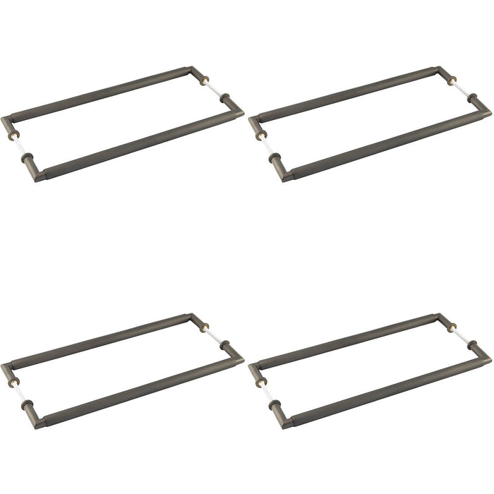 PACK Elegant Dark Bronze Pull Handle 425mm Modern Home Design Door Handle