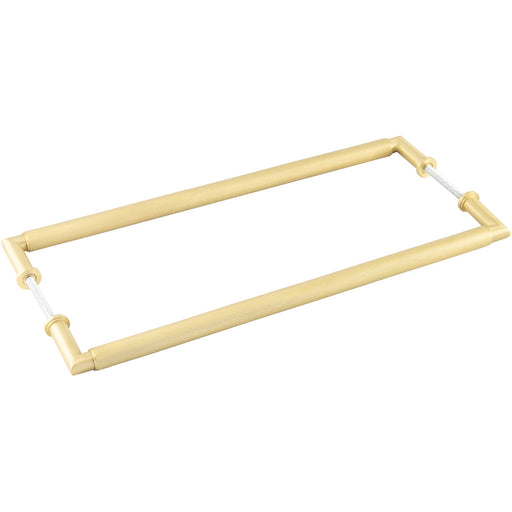 Elegant 425mm Satin Brass Pull Handle Modern Homes Door Handle