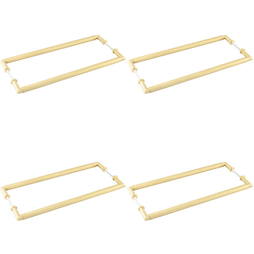 PACK Elegant 425mm Satin Brass Pull Handle Modern Homes Door Handle