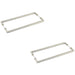 PACK Satin Nickel Pull Handle 425mm Modern Interiors Door Handle (3)