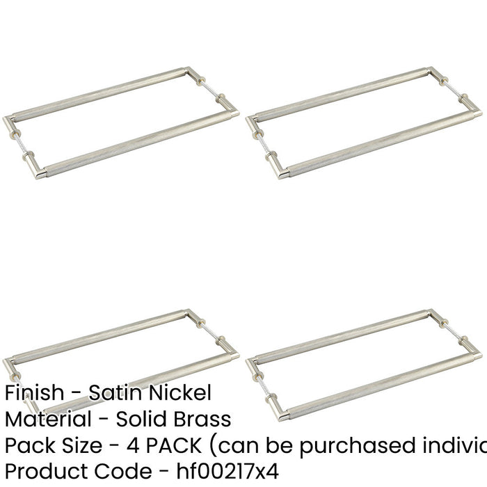 PACK Satin Nickel Pull Handle 425mm Modern Interiors Door Handle (1)-1