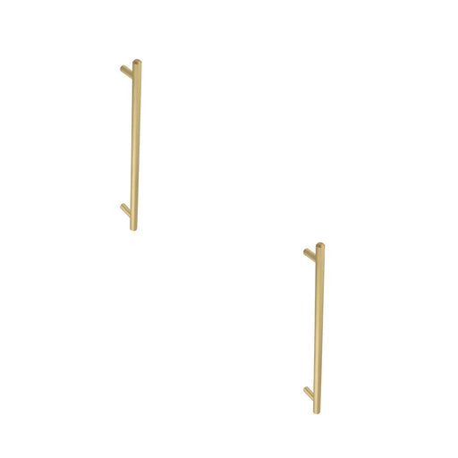 PACK Satin Brass Pull Handle 425mm Stylish Safe Home Decor Door Handle (1)