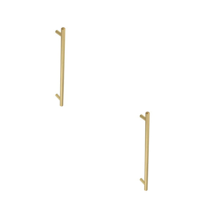 PACK Satin Brass Pull Handle 425mm Stylish Safe Home Decor Door Handle (1)