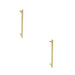 PACK Satin Brass Pull Handle 425mm Stylish Safe Home Decor Door Handle (1)
