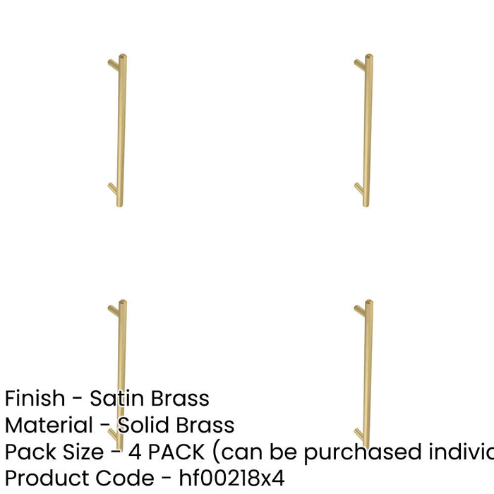 PACK Satin Brass Pull Handle 425mm Stylish Safe Home Decor Door Handle-1