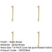 PACK Satin Brass Pull Handle 425mm Stylish Safe Home Decor Door Handle-1