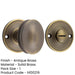 40mm Antique Brass Turn Release Luxury Door Knob Door Handle-1