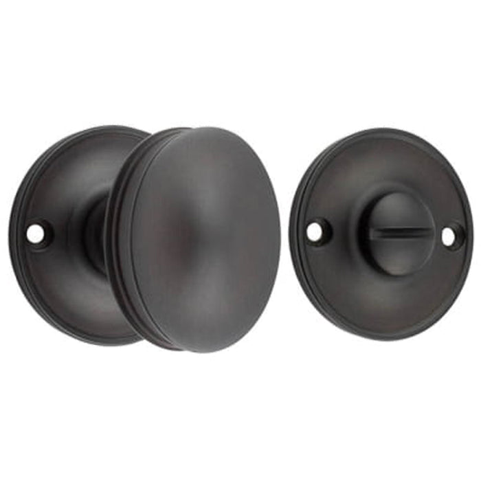 Elegant 40mm Turn Release Dark Bronze Luxury Doors Door Handle
