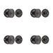 PACK Elegant 40mm Turn Release Dark Bronze Luxury Doors Door Handle