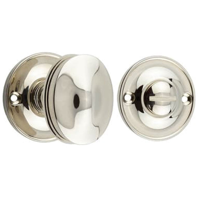 Polished Nickel 40mm Turn Release Door Handle Luxury Homes Door Handle