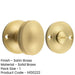 40mm Satin Brass Turn Release Mechanism Luxury Door Knob Door Handle-1