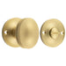 40mm Satin Brass Turn Release Mechanism Luxury Door Knob Door Handle
