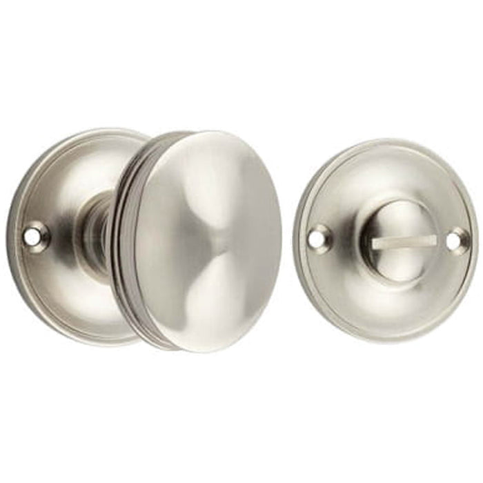 Elegant Satin Nickel 40mm Turn Release Luxury Doors Door Handle
