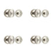 PACK Elegant Satin Nickel 40mm Turn Release Luxury Doors Door Handle