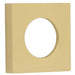 Elegant Square Plain Outer Rose Satin Brass Finish Modern Doors Door Handle