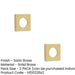 PACK Elegant Square Plain Outer Rose Satin Brass Finish Modern Doors Door Handle (1)-1