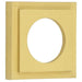 Elegant Square Satin Brass Outer Rose Doors Door Handle