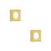 PACK Elegant Square Satin Brass Outer Rose Doors Door Handle (1)