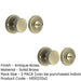 PACK Elegant Knurled Turn Release Antique Brass Finish Door Handle (1)-1
