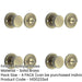 PACK Elegant Knurled Turn Release Antique Brass Finish Door Handle-1