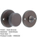 Elegant Knurled Turn Release Dark Bronze Luxury Doors Door Handle-1
