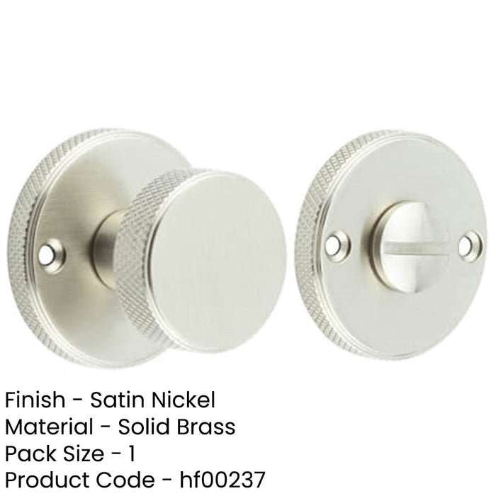 Elegant Satin Nickel Knurled Turn Release Luxury Doors Door Handle-1