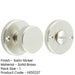 Elegant Satin Nickel Knurled Turn Release Luxury Doors Door Handle-1