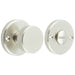 Elegant Satin Nickel Knurled Turn Release Luxury Doors Door Handle